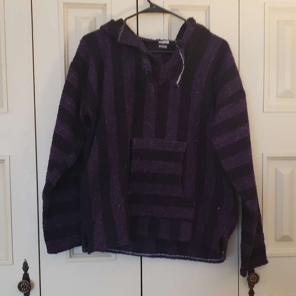 3 FOR $10 Purple/black Poncho "Drug Rug"